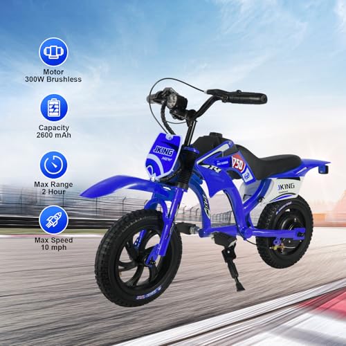 Electric Dirt Bike 12-inch 300W 3-Speed Orange X2294