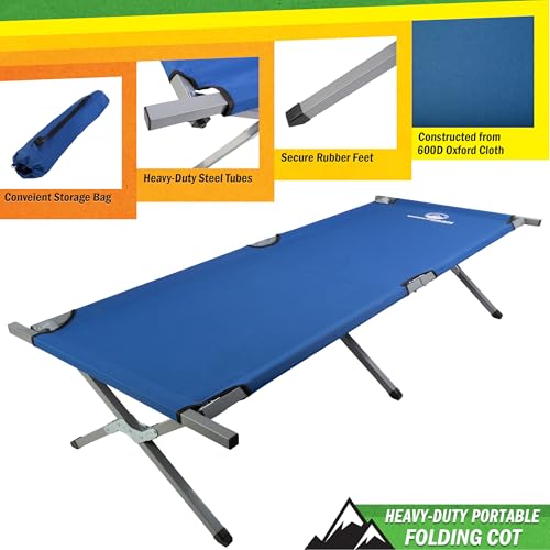 Portable Folding Camping Cot with Carry Bag W205850