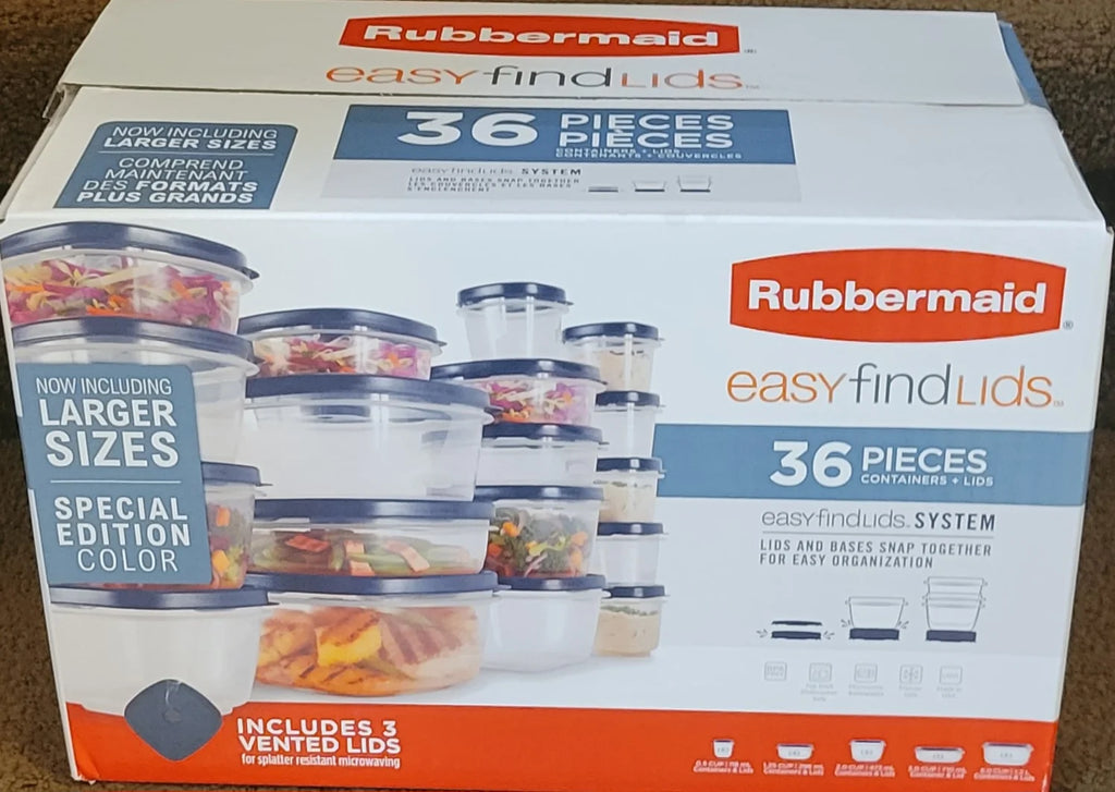 36-Piece Easy Find Lids Set E5131